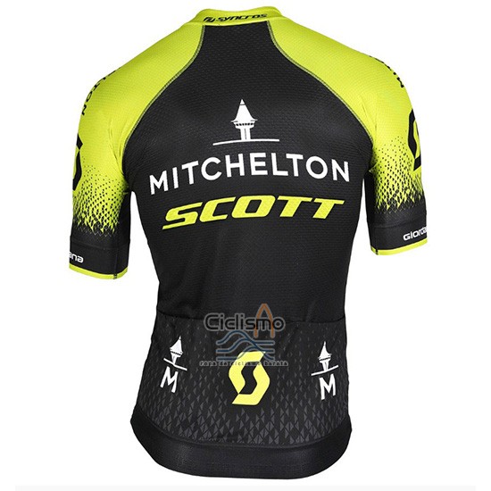 Mitchelton Scott Ropa Ciclismo Culotte Corto 2018 Mangas Cortas Negro